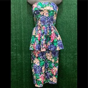 Vintage Regina Kravitz Floral Print Dress